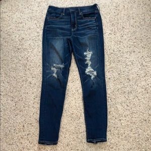 American eagle ripped skinny jeans